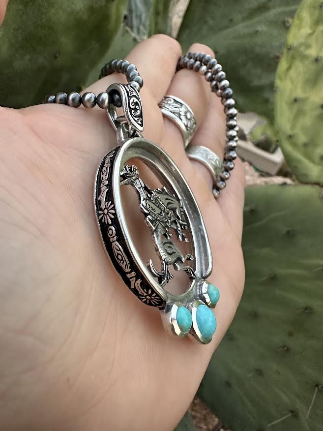 Bucking Horse Pendant
