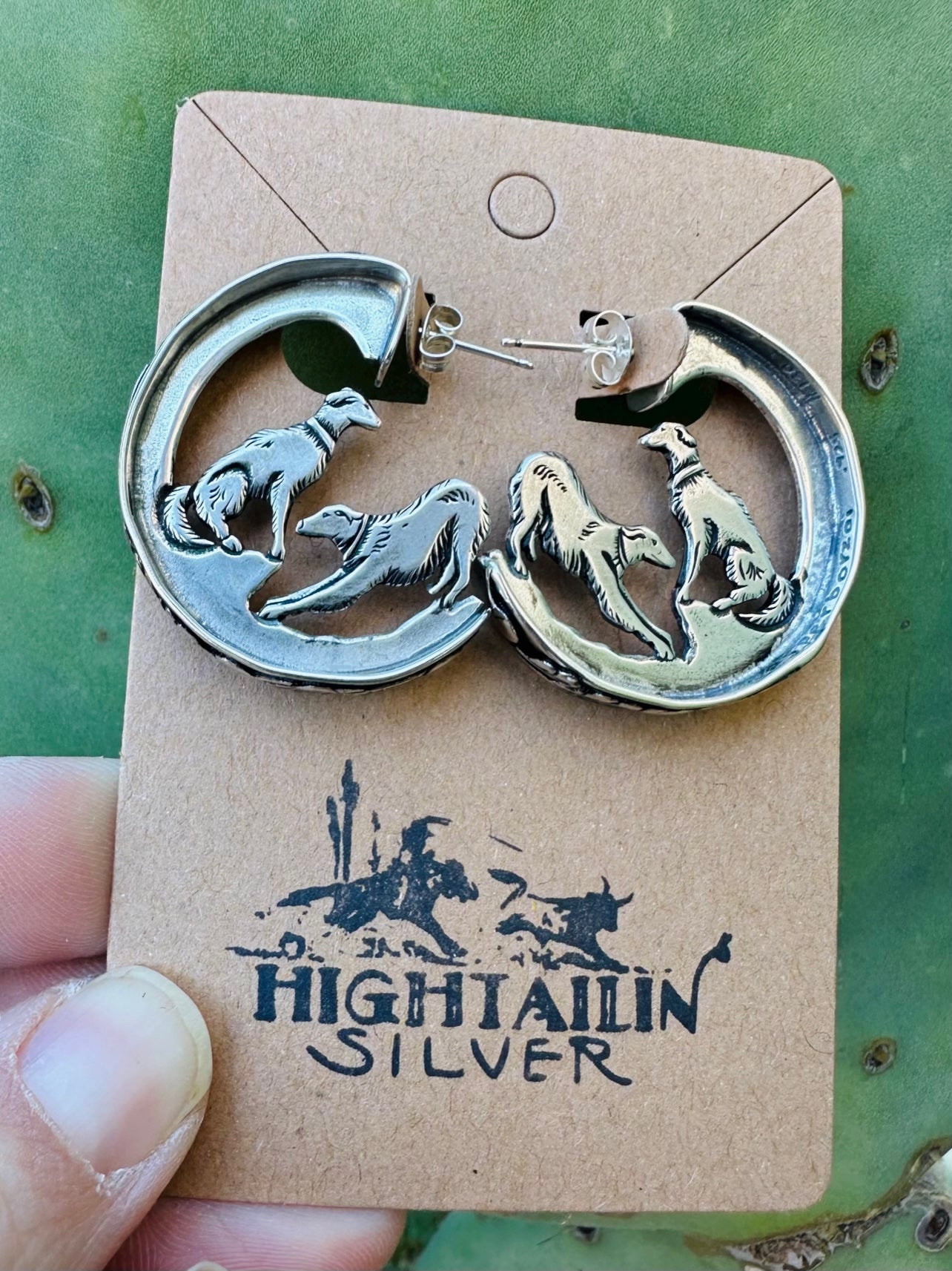 High Tailin' Silver x @esperborzoi Earrings