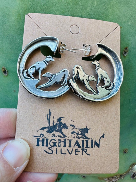 High Tailin' Silver x @esperborzoi Earrings