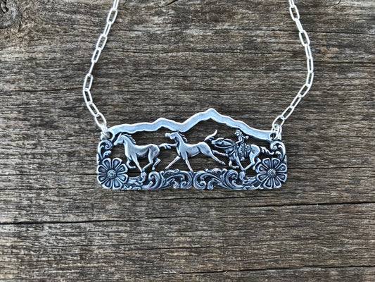 Santa Rita Cowgirl Pendant